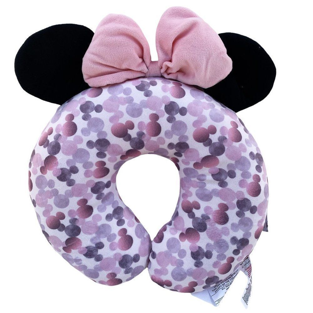Disney Womens Pink Minnie Mouse U Shape Comfort Travel Neck Pillow One Size - Picture 2 of 12